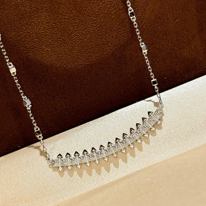 [Renovia Jewelry]CLASH  SMALL FULL DIAMOND NECKLACE