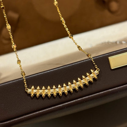 [Renovia Jewelry]CLASH  SMALL FULL DIAMOND NECKLACE