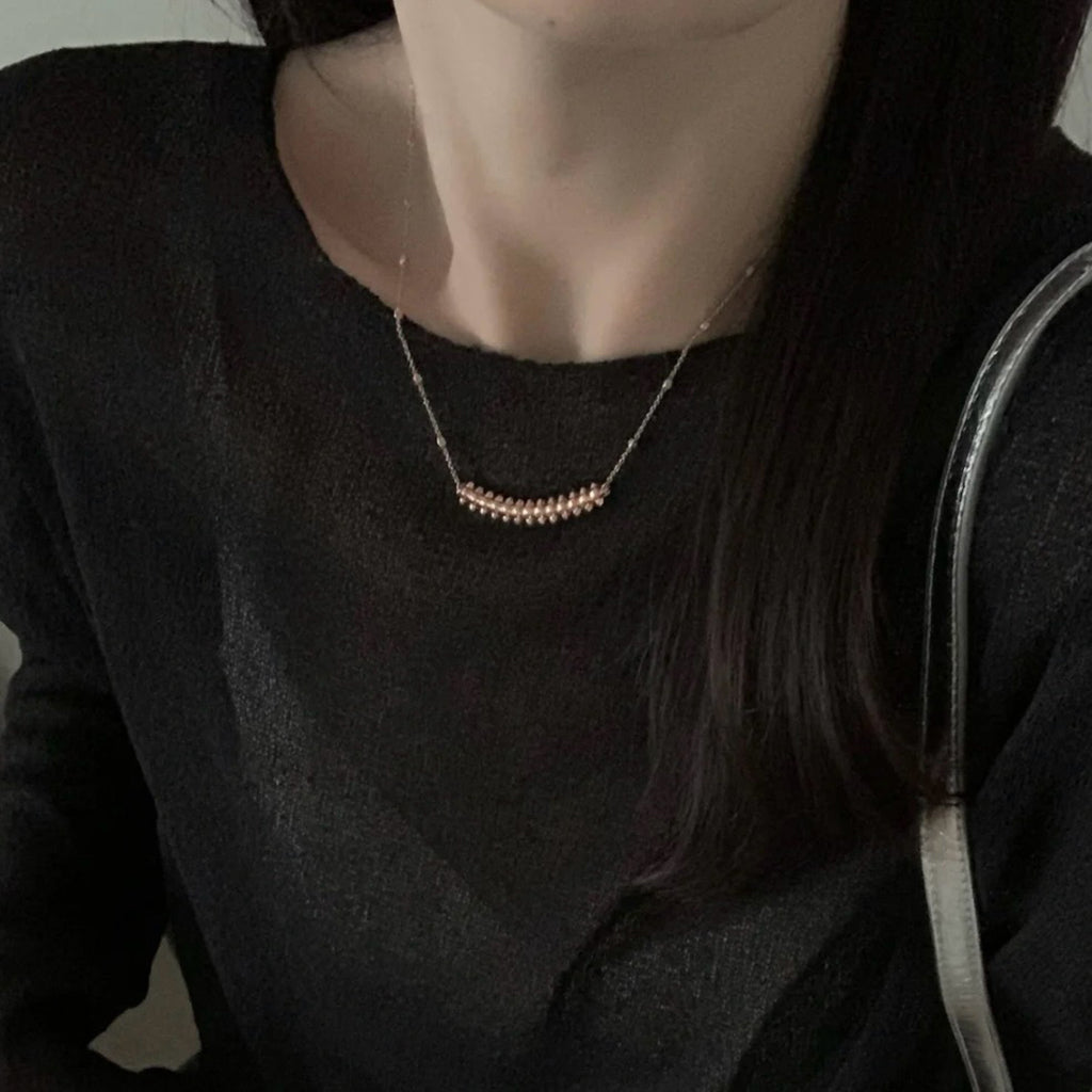[Renovia Jewelry]CLASH  SMALL FULL DIAMOND NECKLACE