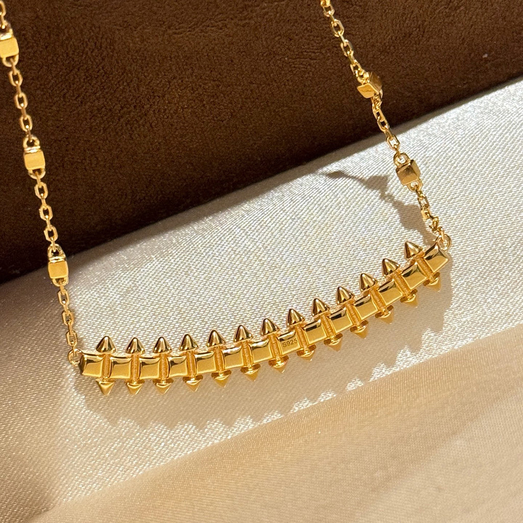 [Renovia Jewelry]CLASH  SMALL FULL DIAMOND NECKLACE