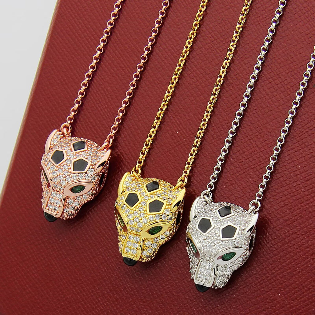 [Renovia Jewelry]PANTHERE FULL DIAMOND NECKLACE