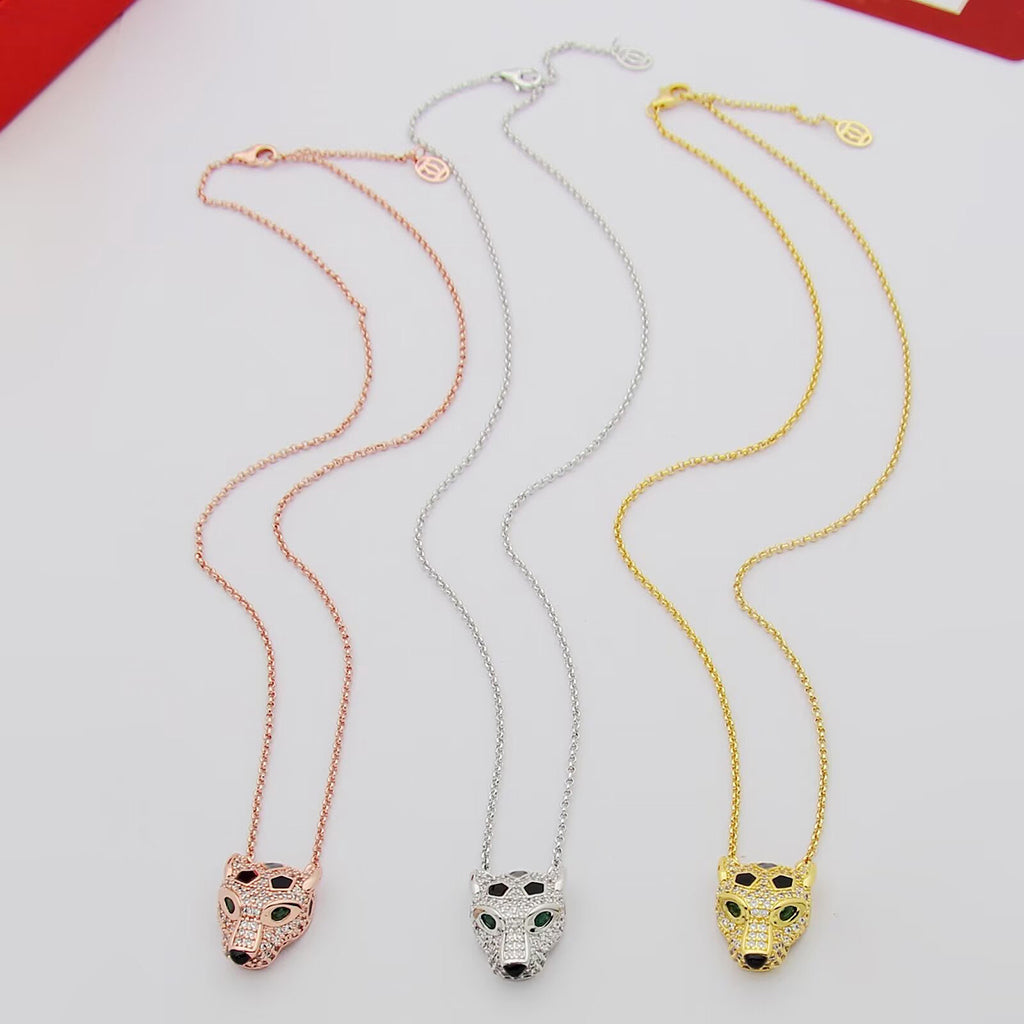 [Renovia Jewelry]PANTHERE FULL DIAMOND NECKLACE