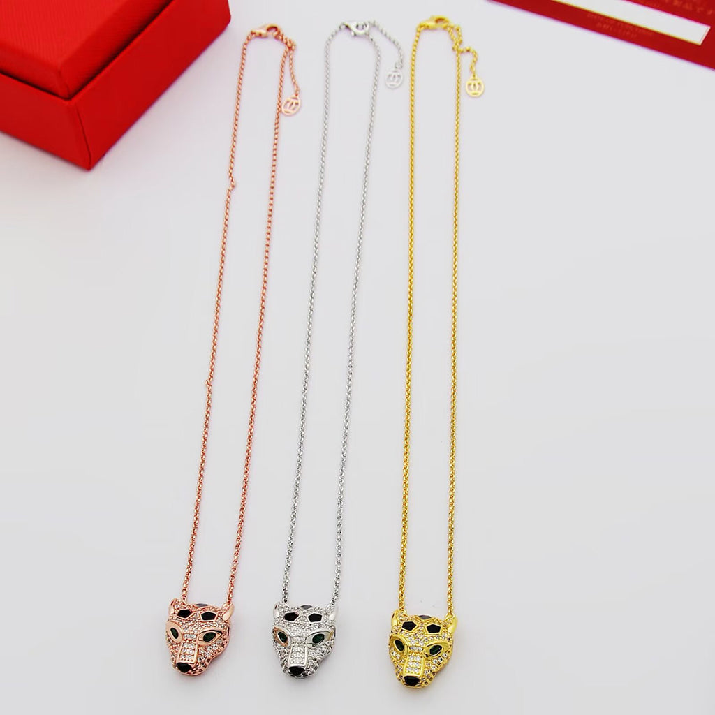 [Renovia Jewelry]PANTHERE FULL DIAMOND NECKLACE