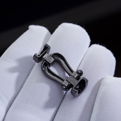 [Renovia Jewelry]FORCE LARGE SERIES HORSESHOE BLACK SAMURAI BRACELET