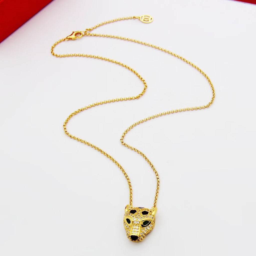 [Renovia Jewelry]PANTHERE FULL DIAMOND NECKLACE