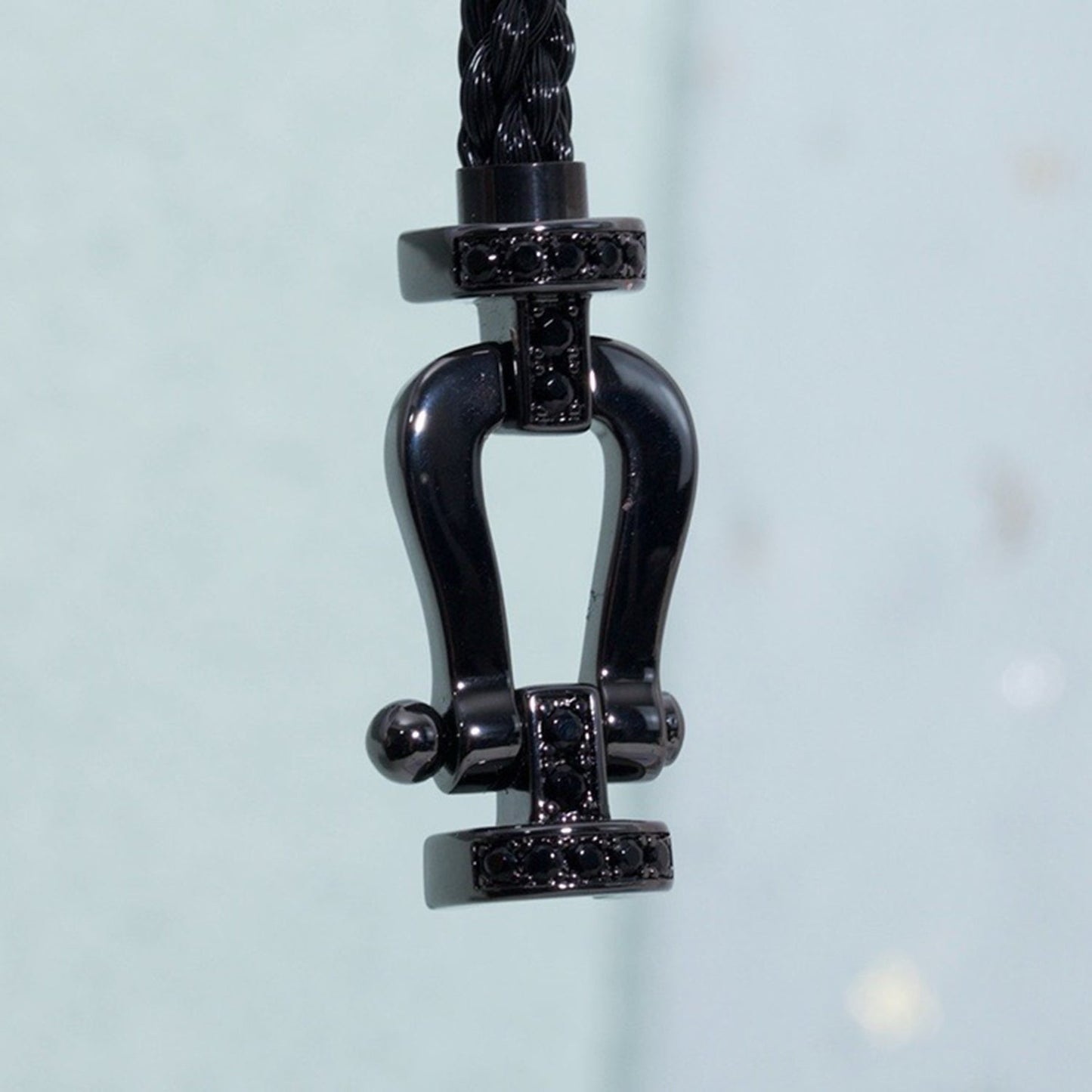 [Renovia Jewelry]FORCE LARGE SERIES HORSESHOE BLACK SAMURAI BRACELET