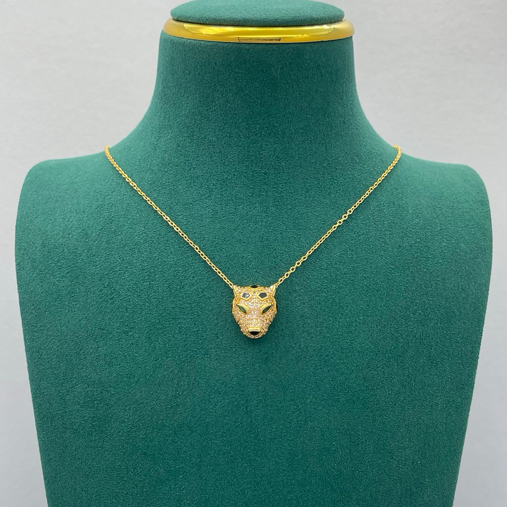 [Renovia Jewelry]PANTHERE FULL DIAMOND NECKLACE
