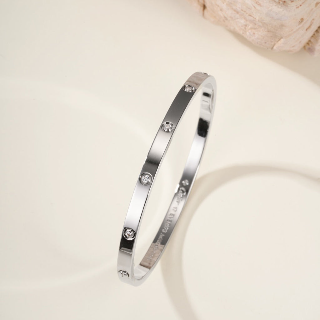 [Renovia Jewelry]LOVE BRACELET 3.65MM 10 DIAMONDS