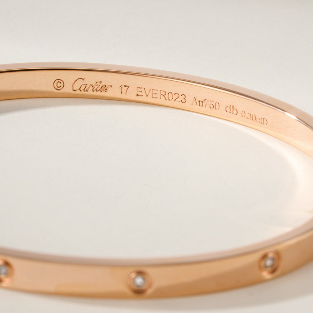[Renovia Jewelry]LOVE BRACELET 3.65MM 10 DIAMONDS