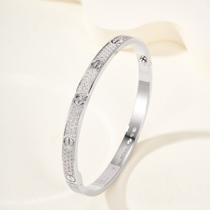 [Renovia Jewelry]LOVE BRACELET 4.8MM DIAMOND-PAVED