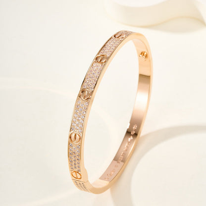 [Renovia Jewelry]LOVE BRACELET 4.8MM DIAMOND-PAVED
