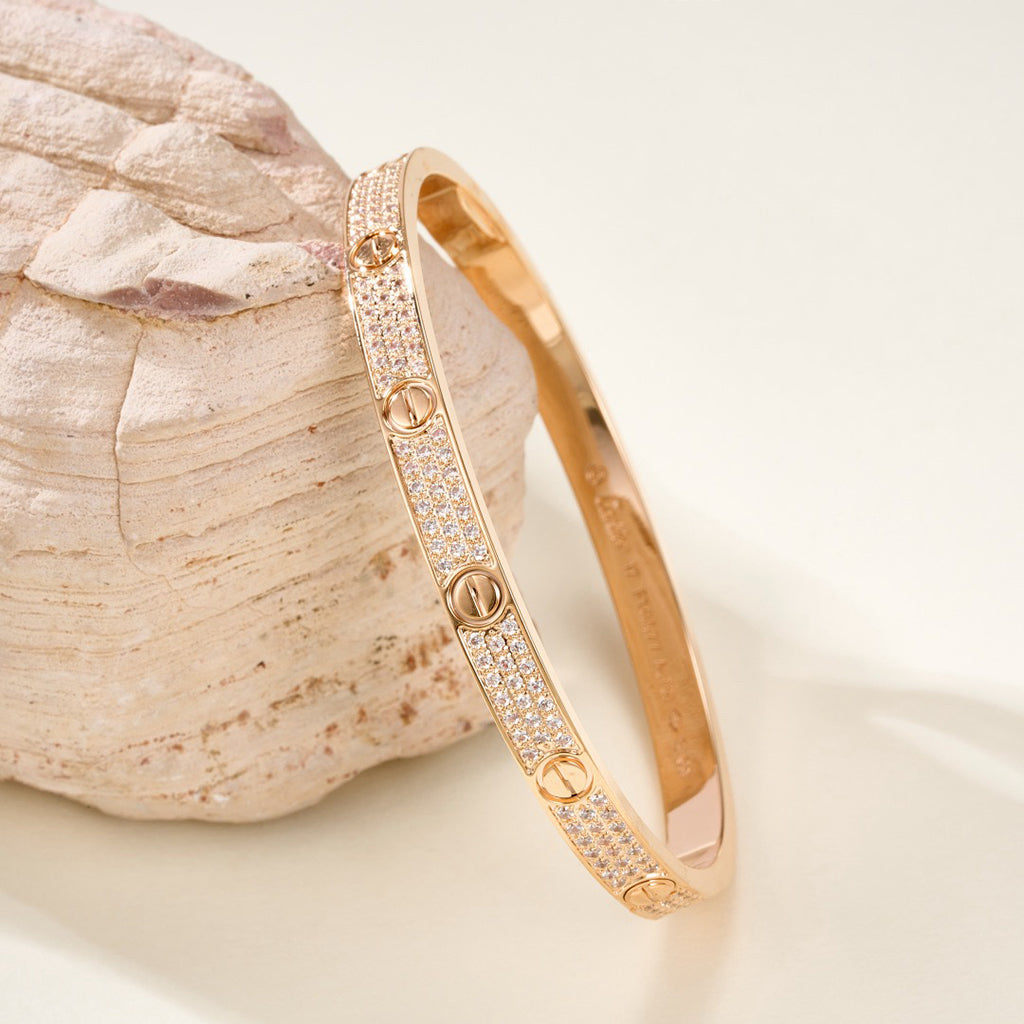 [Renovia Jewelry]LOVE BRACELET 4.8MM DIAMOND-PAVED