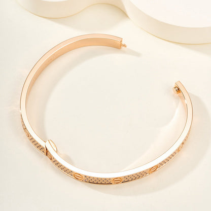 [Renovia Jewelry]LOVE BRACELET 4.8MM DIAMOND-PAVED