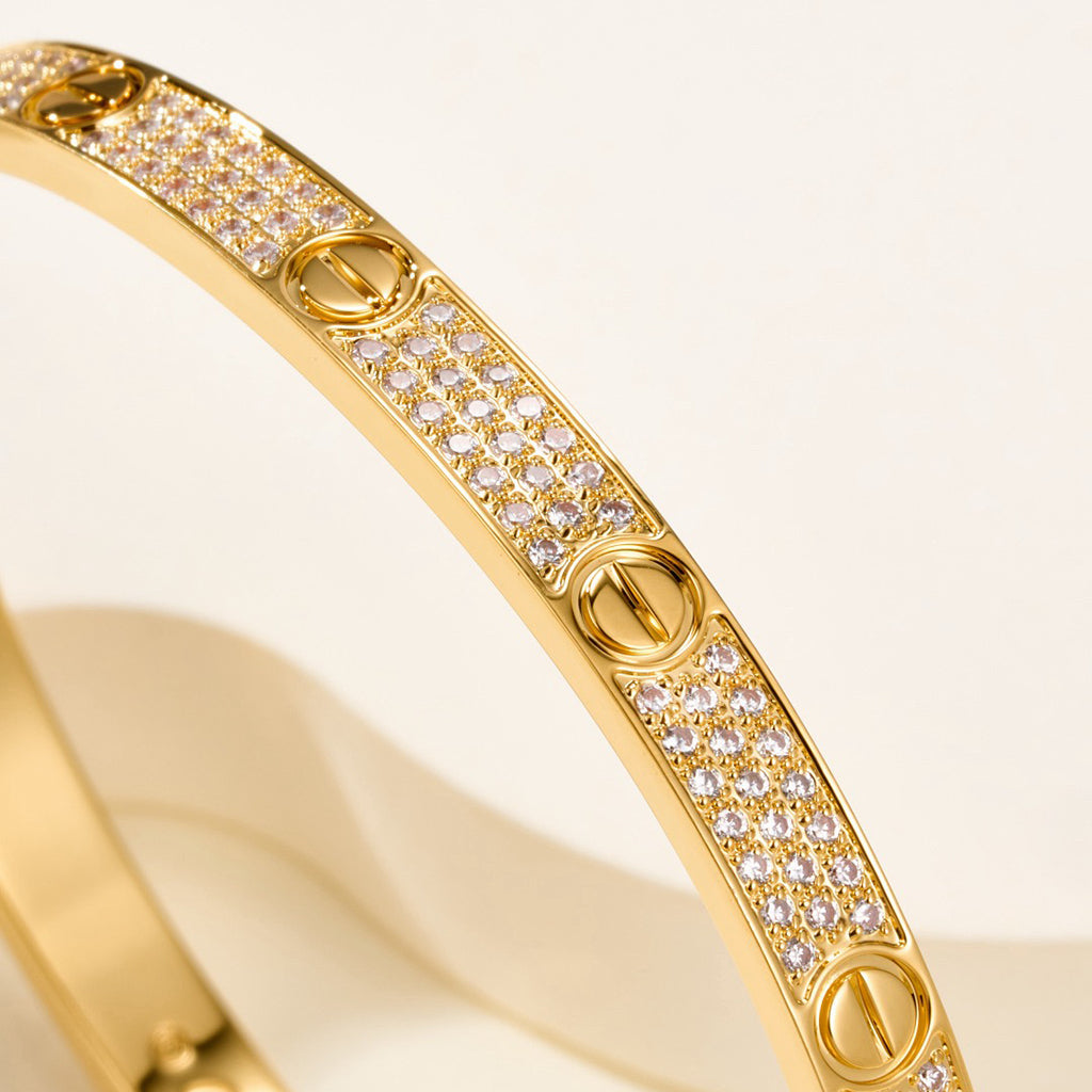 [Renovia Jewelry]LOVE BRACELET 4.8MM DIAMOND-PAVED