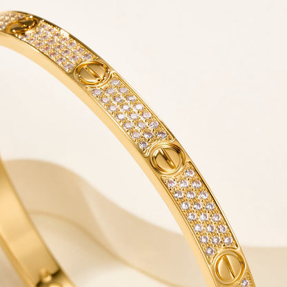 [Renovia Jewelry]LOVE BRACELET 4.8MM DIAMOND-PAVED