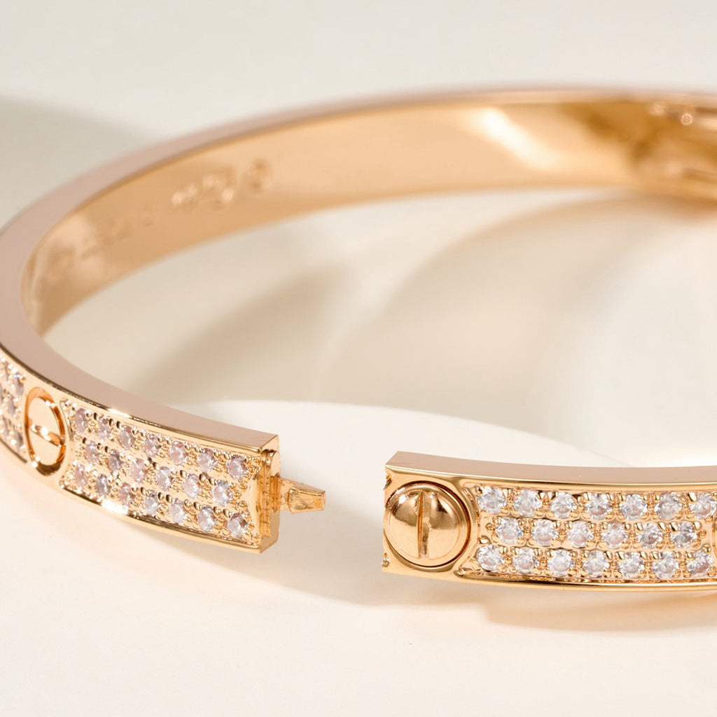 [Renovia Jewelry]LOVE BRACELET 4.8MM DIAMOND-PAVED