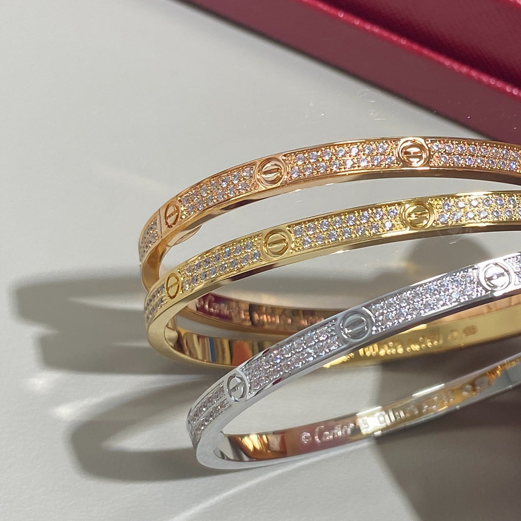 [Renovia Jewelry]LOVE BRACELET 3.65MM DIAMOND-PAVED