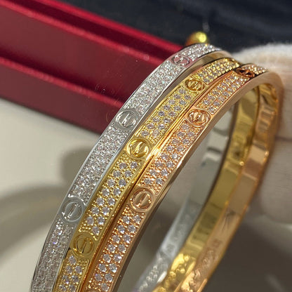 [Renovia Jewelry]LOVE BRACELET 3.65MM DIAMOND-PAVED