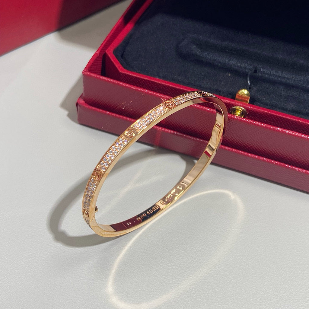 [Renovia Jewelry]LOVE BRACELET 3.65MM DIAMOND-PAVED