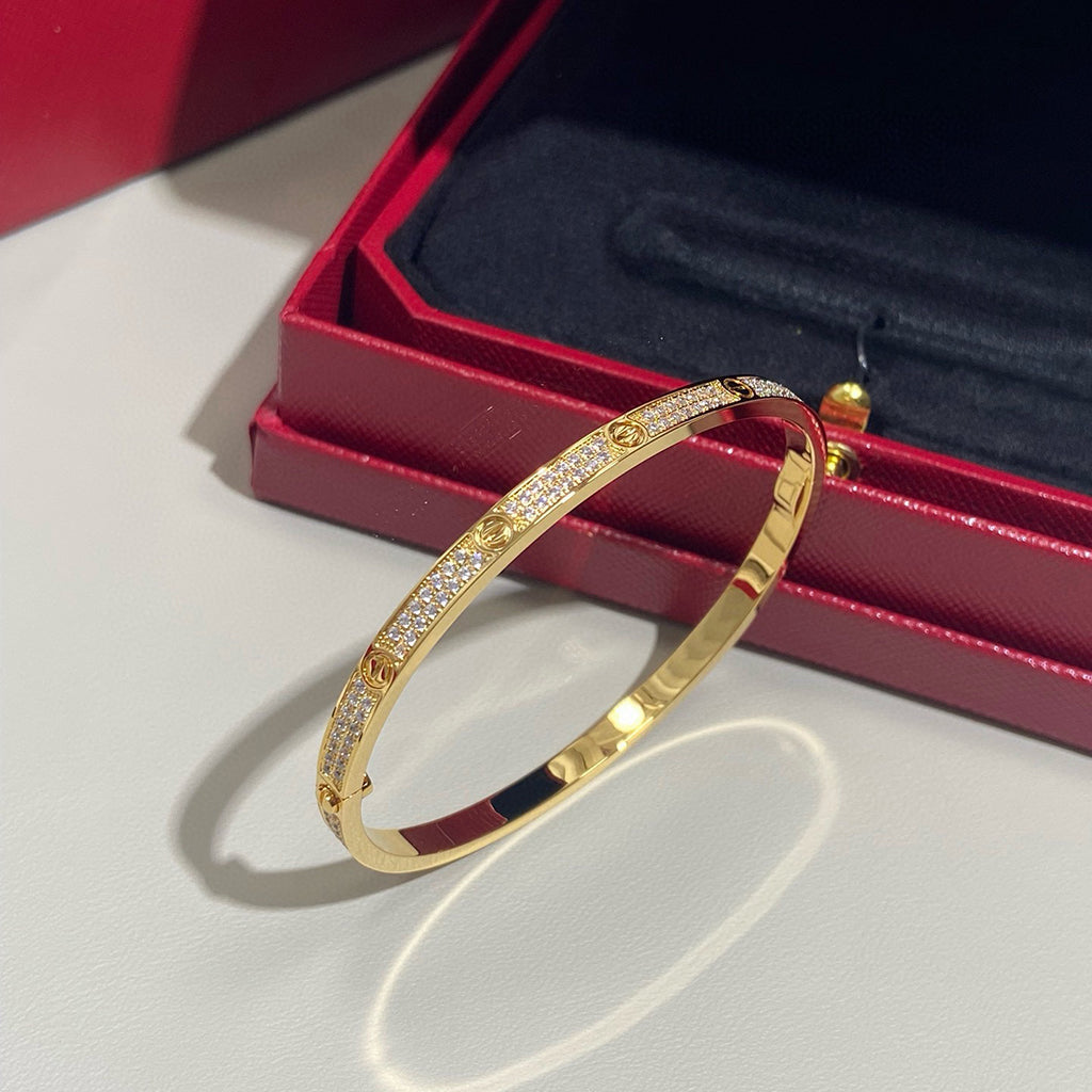 [Renovia Jewelry]LOVE BRACELET 3.65MM DIAMOND-PAVED