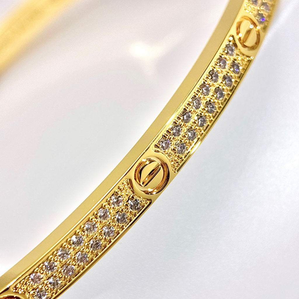 [Renovia Jewelry]LOVE BRACELET 3.65MM DIAMOND-PAVED
