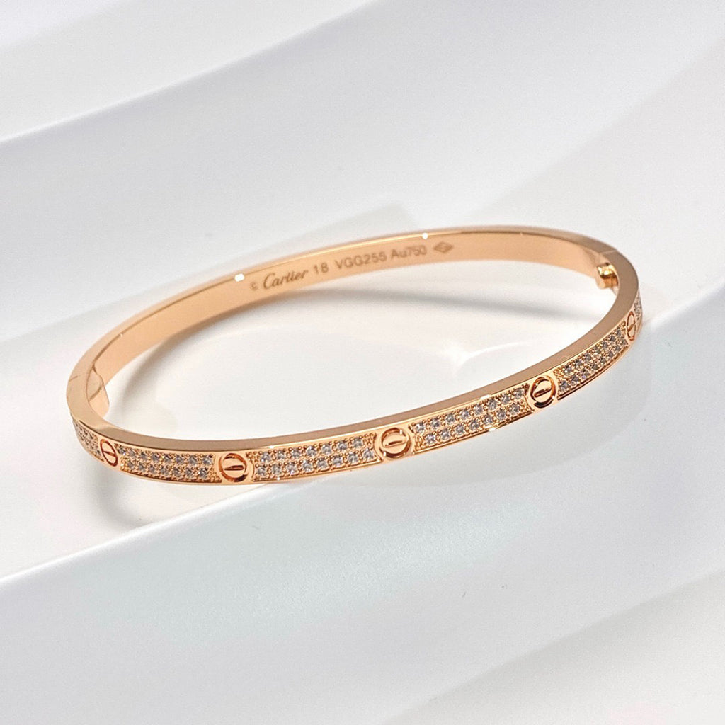 [Renovia Jewelry]LOVE BRACELET 3.65MM DIAMOND-PAVED