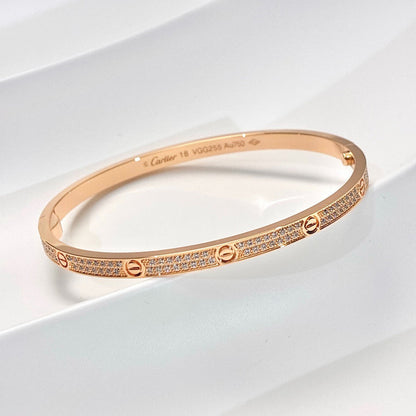 [Renovia Jewelry]LOVE BRACELET 3.65MM DIAMOND-PAVED