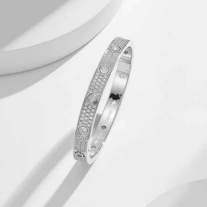 [Renovia Jewelry]LOVE BRACELET 6.1MM DIAMOND-PAVED 10 BIG DIAMONDS