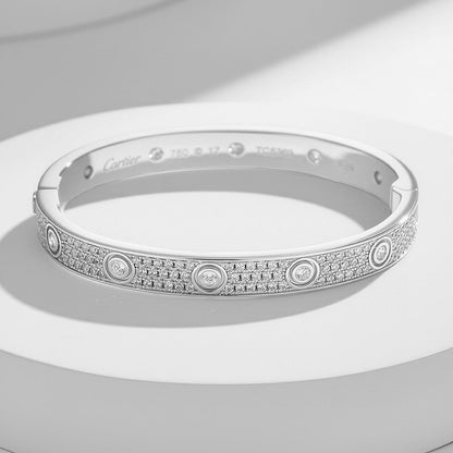 [Renovia Jewelry]LOVE BRACELET 6.1MM DIAMOND-PAVED 10 BIG DIAMONDS