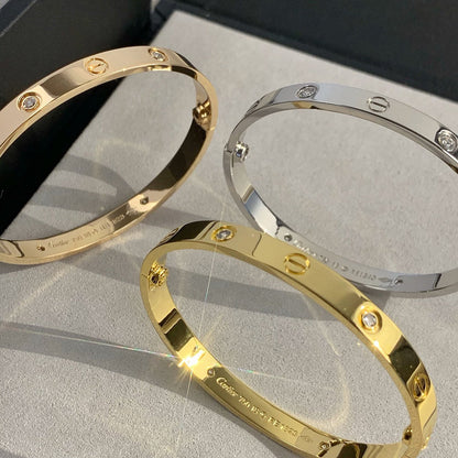 [Renovia Jewelry]LOVE BRACELET 6.1MM 4 DIAMONDS