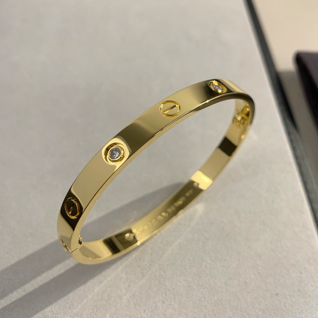 [Renovia Jewelry]LOVE BRACELET 6.1MM 4 DIAMONDS