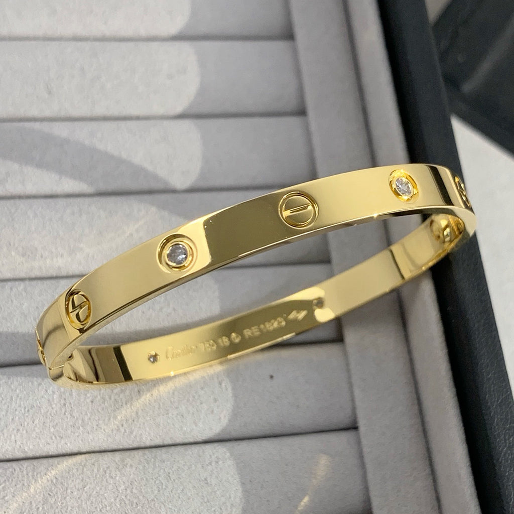 [Renovia Jewelry]LOVE BRACELET 6.1MM 4 DIAMONDS