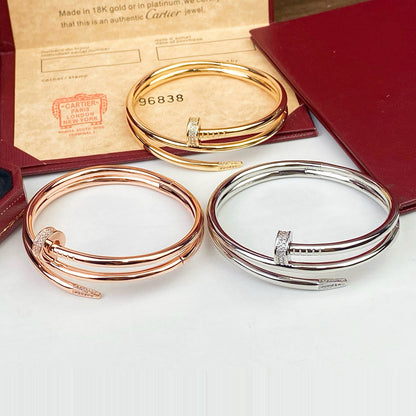 [Renovia Jewelry]JUSTE BRACELET 3.5MM DOUBLE ROW DIAMOND