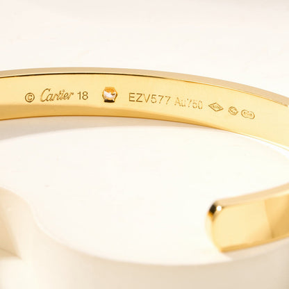 [Renovia Jewelry]LOVE BRACELET 6.1MM 1 DIAMOND OPEN CUFF