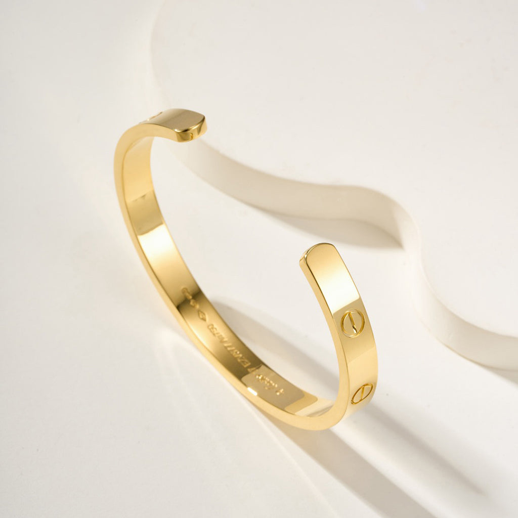 [Renovia Jewelry]LOVE BRACELET 6.1MM OPEN CUFF