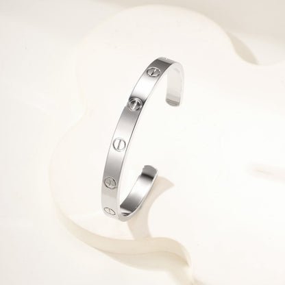 [Renovia Jewelry]LOVE BRACELET 6.1MM OPEN CUFF