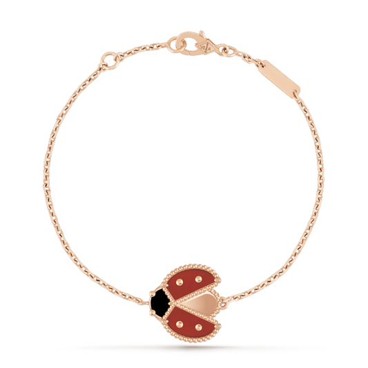 [Renovia Jewelry]LUCKY SPRING 1 MOTIF PINK GOLD BRACELET