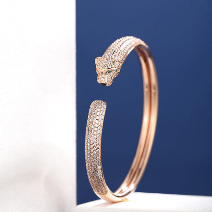 [Renovia Jewelry]PANTHERE FULL DIAMOND OPEN BRACELET