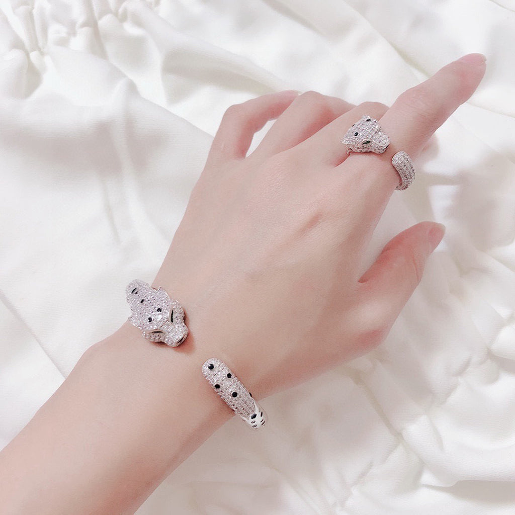 [Renovia Jewelry]PANTHERE BIG BRACELET DIAMONDS