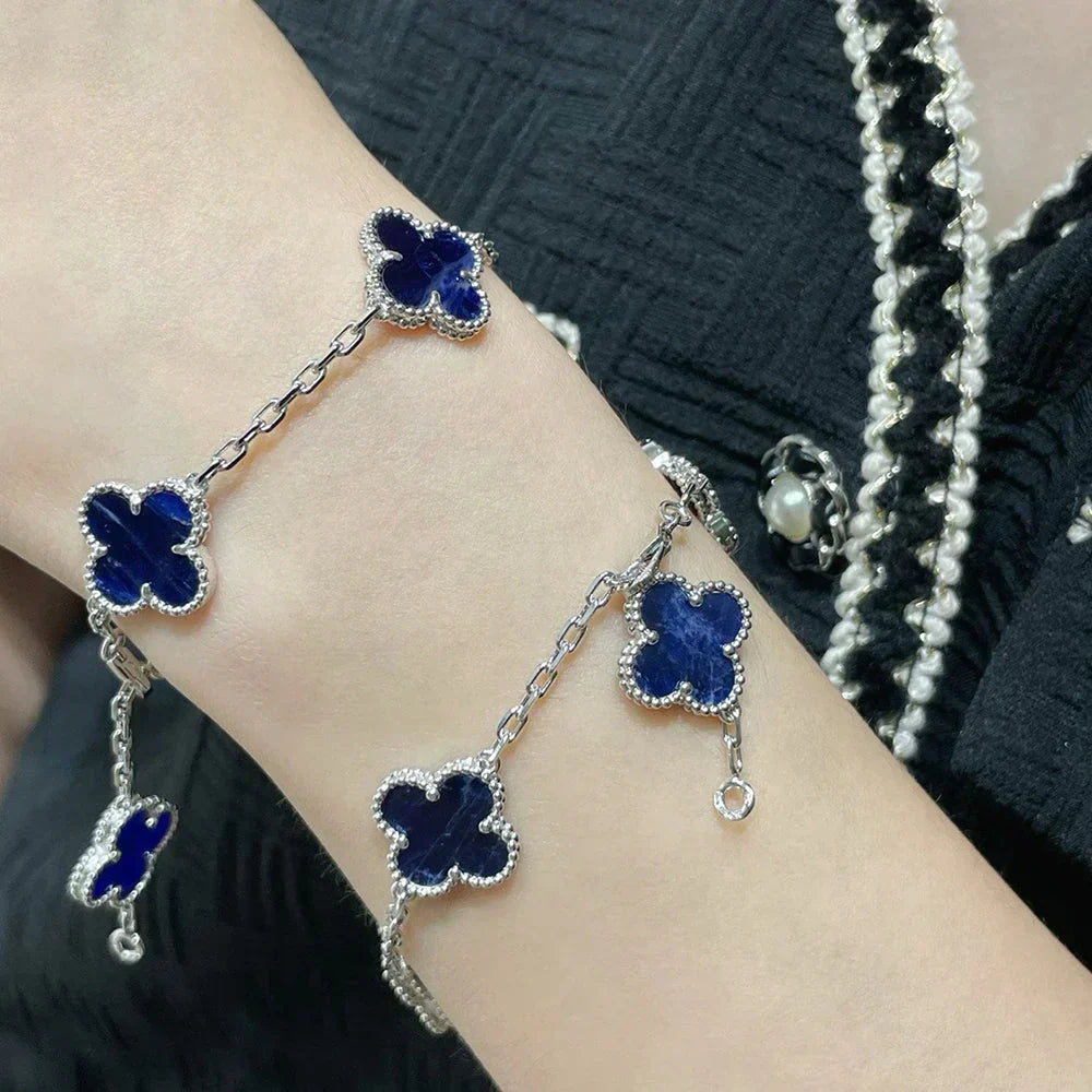 [Renovia Jewelry]CLOVER 5 MOTIF PIETERSITE BRACELET COLLECTION