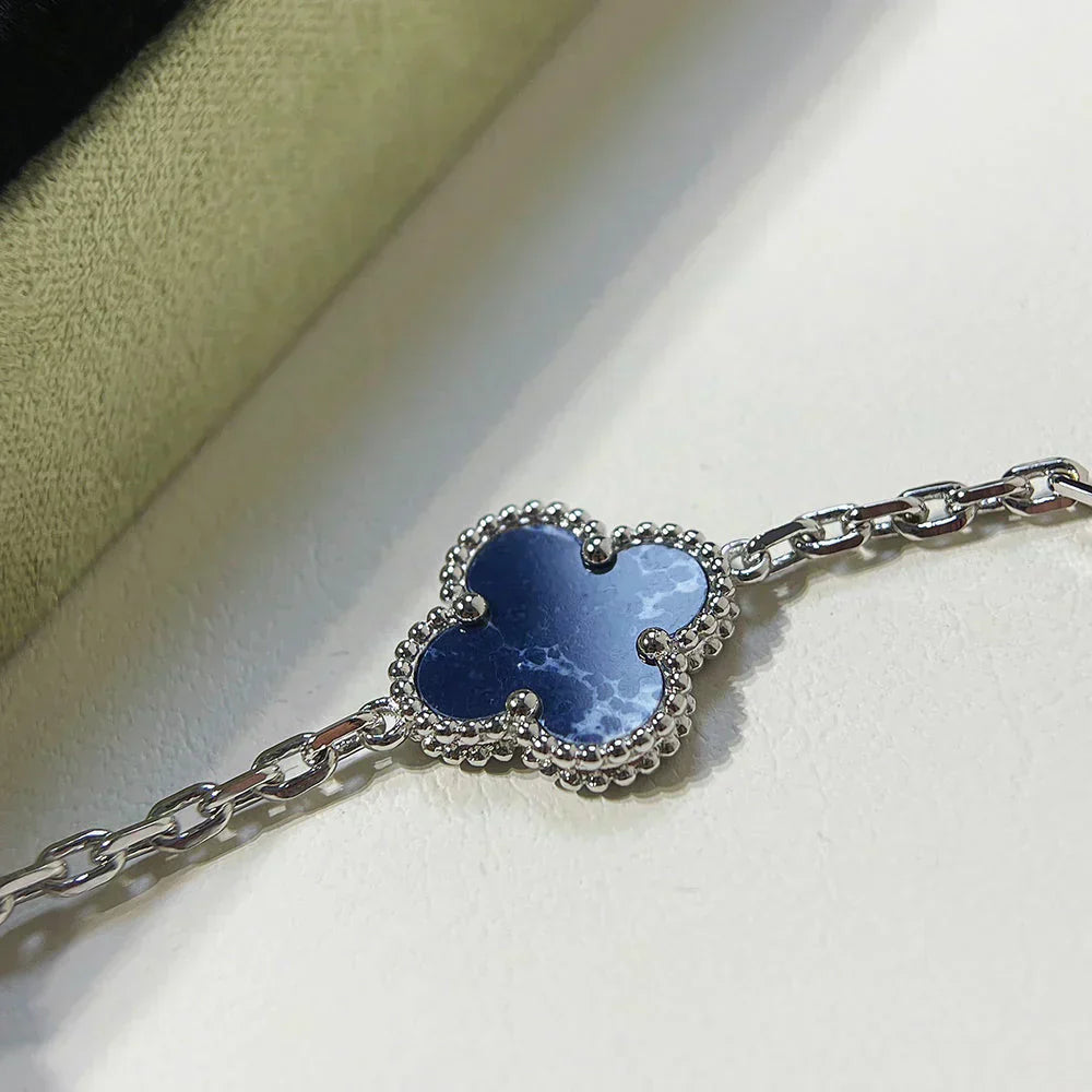 [Renovia Jewelry]CLOVER 5 MOTIF PIETERSITE BRACELET COLLECTION