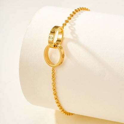 [Renovia Jewelry]LOVE BRACELET DOUBLE RING