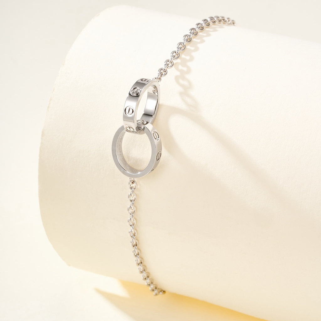 [Renovia Jewelry]LOVE BRACELET DOUBLE RING