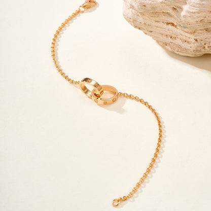 [Renovia Jewelry]LOVE BRACELET DOUBLE RING