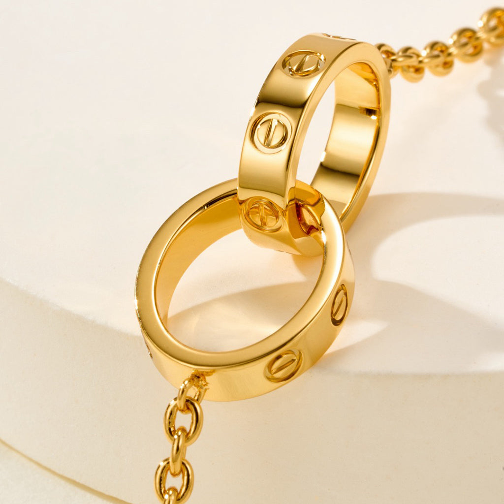 [Renovia Jewelry]LOVE BRACELET DOUBLE RING