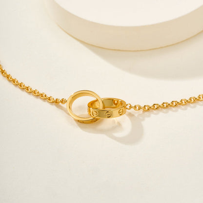 [Renovia Jewelry]LOVE BRACELET DOUBLE RING