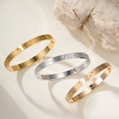 [Renovia Jewelry]LOVE BRACELET 6.1MM BRUSHED