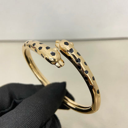 [Renovia Jewelry]PANTHERE DOUBLE HEADED OPEN BRACELET