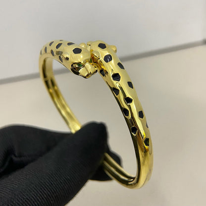 [Renovia Jewelry]PANTHERE DOUBLE HEADED OPEN BRACELET