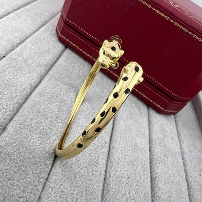 [Renovia Jewelry]PANTHERE DOUBLE HEADED OPEN BRACELET